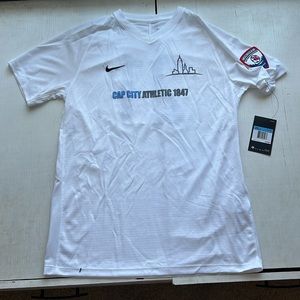 Nike Dri-Fit White Soccer jersey with #21 on the back